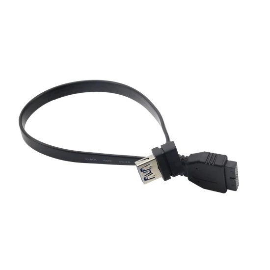 Displayport de alta velocidad Cable de extensión de montaje en panel Dp macho a hembra de 90 grados Compatible con resolución 4K para computadora o TV