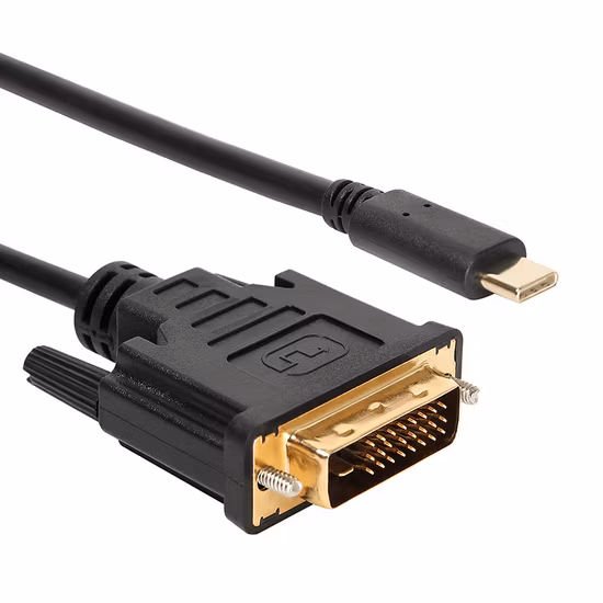 Venta directa de fábrica USB3.1 Type-c a dvi Displayport Cable para Macbook Pro Air CRT Monitores LCD de dailyetech