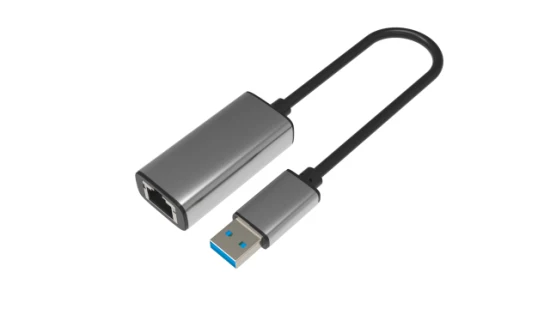 Aleación de aluminio espacio gris Ethernet LAN Internet Gigabit Ethernet red 100/1000Mbps USB a BC tipo 2,0 3,0 3,1 a Cable RJ45 para MacBook